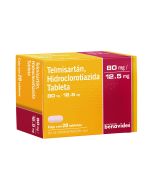 80 mg / 12.5 mg Hidroclorotiazida + Telmisartán