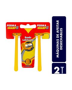 Perma Sharp 2 Banda Lubricante Rastrillos Desechables 