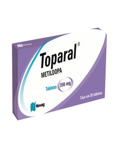 Toparal Metildopa 250 mg Antihipertensivo