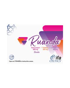 800 mg / 300 mg / 100 mg Ketoconazol + Tinidazol + Clindamicina