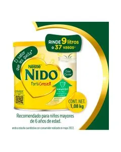 Alimento en Polvo para preparar Bebidas a base de leche Edad Escolar