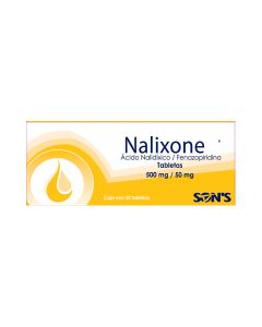 500 mg/50 mg Ácido Nalidíxico, Fenazopiridina/20 ud Tabletas