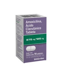 Amoxicilina, Ácido clavulánico 875 mg/125 mg