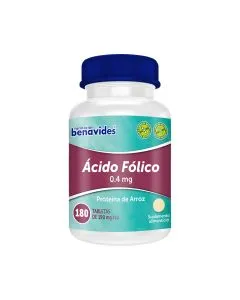 0.4 mg Ácido Fólico, Proteína de Arroz