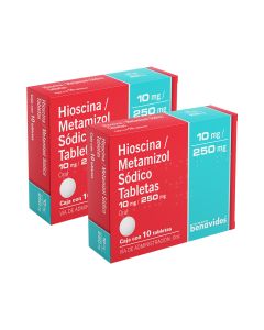 10 mg / 250 mg Butilhioscina + Metamizol Sodico