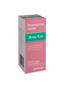 3 mg/ 1 ml Dropropizina Jarabe para la Tos y Tos con Flemas