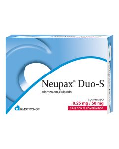 0.25 mg / 50 mg Alprazolam + Sulpirida
