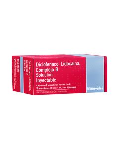 75mg/100mg/1mg Complejo Vitamina B + Diclofenaco + Lidocaína