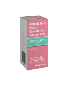 125 mg/31.25 mg Amoxicilina, Acido Clavulánico pediátrica