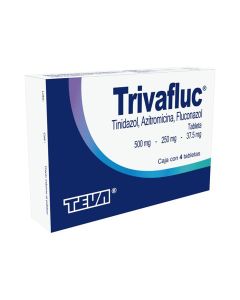 500 mg / 250 mg / 37.5 mg Azitromicina + Fluconazol + Tinidazol