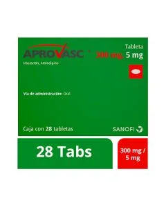 300 mg / 5 mg Amlodipino + Irbesartan