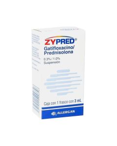 0.3% / 1.0% Gatifloxacino + Prednisolona