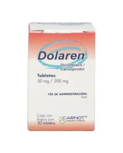 200 mg / 50 mg Carisoprodol + Diclofenaco