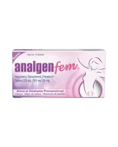 Fem 220 mg/300 mg/25 mg Naproxeno, Paracetamol, Pamabrom