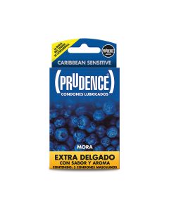Condones Lubricados Extra Delgados Sabor Mora