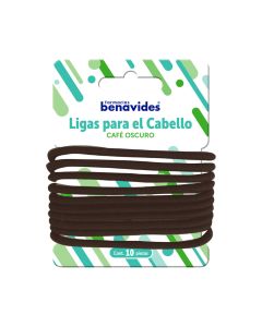 Ligas para el cabello Café Oscuro