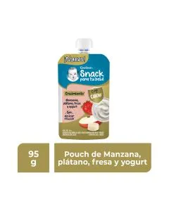  Manzana Plátano Fresa Yogurt Pouch 
