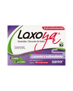 8.60 mg Senósidos/50 mg Docusato de Sodio