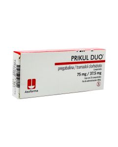 75 mg Pregabalina/37.5 mg Tramadol
