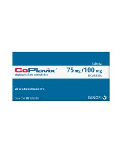 75 mg Clopidogrel/100 mg Ácido Acetilsalicílico